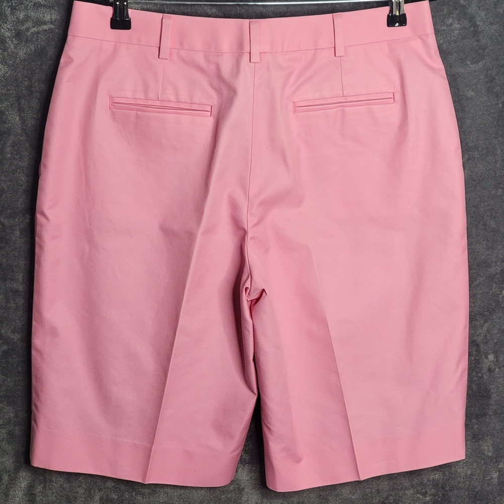 Brooks Brothers Shorts Womens 8 Pink Cotton Twill Bermuda Chino Old Money Preppy - Picture 5 of 12